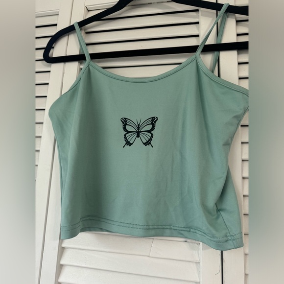 Butterfly Print Sleepwear Set - Green - Picture 2 of 6